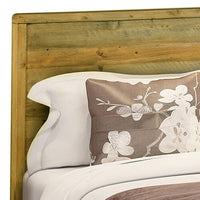 Double Size Wooden Bed Frame in Solid Wood Antique Design Light Brown Furniture Kings Warehouse 