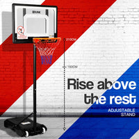 Dr.Dunk Adjustable Basketball Stand System Kids Hoop Portable Height Rim Ring Sports & Fitness Kings Warehouse 