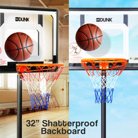 Dr.Dunk Adjustable Basketball Stand System Kids Hoop Portable Height Rim Ring Sports & Fitness Kings Warehouse 