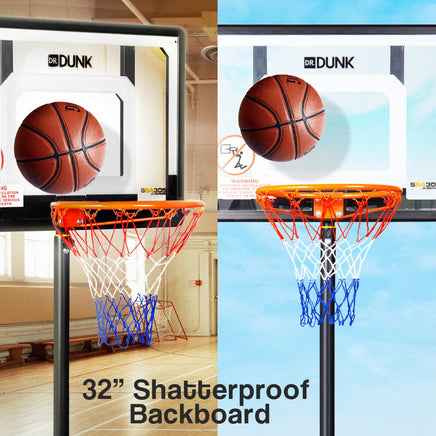 Dr.Dunk Adjustable Basketball Stand System Kids Hoop Portable Height Rim Ring Sports & Fitness Kings Warehouse 