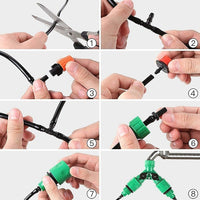 Drip Irrigation System Plant Self Garden Watering Hose Spray Kit Kings Warehouse 