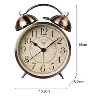 Dual Alarm Clock Twin Bell Alarm Clock, Bedroom Table Desk Alarm Clock Backlight Kings Warehouse 