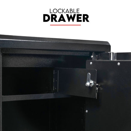 Dual Key Lock Safe Box Fire Proof Safe Heavy Duty Key Lock Security 118L Electronics Kings Warehouse 