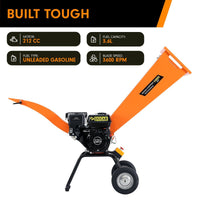 Ducar 7hp Wood Chipper Shredder Mulcher Grinder Petrol Orange Home & Garden Kings Warehouse 