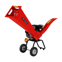 Ducar 7hp Wood Chipper Shredder Mulcher Grinder Petrol Red Home & Garden Kings Warehouse 