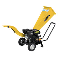 Ducar 7hp Wood Chipper Shredder Mulcher Grinder Petrol Yellow Home & Garden Kings Warehouse 