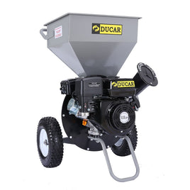 Ducar Wood Chipper Shredder Mulcher Garden 8hp Petrol Motor Upright Grinder - Silver Home & Garden Kings Warehouse 