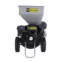 Ducar Wood Chipper Shredder Mulcher Garden 8hp Petrol Motor Upright Grinder - Silver Home & Garden Kings Warehouse 