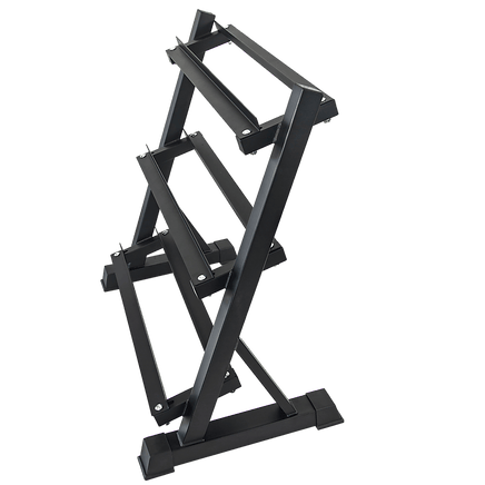 Dumbbell Rack Storage Stand Hex Weight Heavy Duty 3 Tier Wide Home Gym Fitness Sports & Fitness Kings Warehouse 