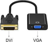 DVI to VGA Adapter,ABLEWE 1080p Active DVI-D to VGA Adapter Converter 24+1 Male to Female Adapter Kings Warehouse 