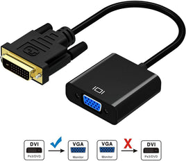 DVI to VGA Adapter,ABLEWE 1080p Active DVI-D to VGA Adapter Converter 24+1 Male to Female Adapter Kings Warehouse 