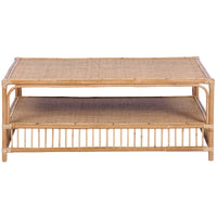 Earthy 110cm Rattan Cane Coffee Table - Natural living room Kings Warehouse 