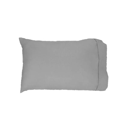 Easyrest 250tc Cotton Standard Pillowcase Pewter Home & Garden Kings Warehouse 