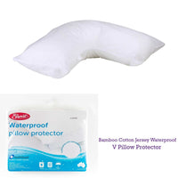 Easyrest Bamboo Cotton Jersey Waterproof V Pillow Protector Home & Garden Kings Warehouse 