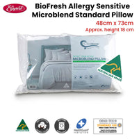 Easyrest BioFresh Allergy Sensitive Microblend Standard Pillow 48 x 73 cm Home & Garden Kings Warehouse 