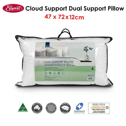 Easyrest Cloud Support Dual Support Pillow 47 x 72 x 12 cm Home & Garden Kings Warehouse 