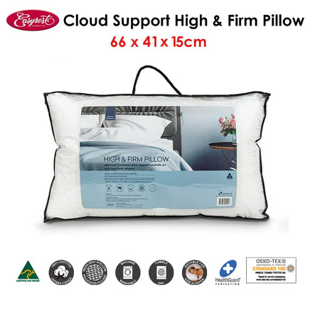 Easyrest Cloud Support High &amp; Firm Pillow 66 x 41 x 15 cm Home & Garden Kings Warehouse 