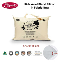 Easyrest Kids Wool Blend Standard Pillow in Fabric Bag Home & Garden Kings Warehouse 