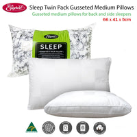 Easyrest Sleep Twin Pack Gusseted Medium Standard Pillows Home & Garden Kings Warehouse 