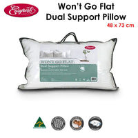 Easyrest Won't Go Flat Dual Support Standard Pillow 48 x 73 cm Home & Garden Kings Warehouse 