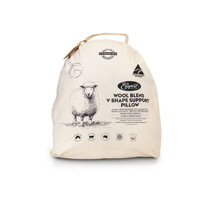 Easyrest Wool Blend V Pillow in Fabric Bag Home & Garden Kings Warehouse 