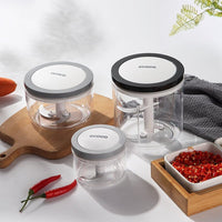 Ecoco 3 Sizes Cutter Set Easy Chopper Mincer Mixer Slicer Dicer Blender Shredder For Onion Garlic Black Appliances Kings Warehouse 