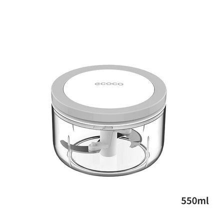 Ecoco 3 Sizes Cutter Set Easy Chopper Mincer Mixer Slicer Dicer Blender Shredder For Onion Garlic Grey Appliances Kings Warehouse 