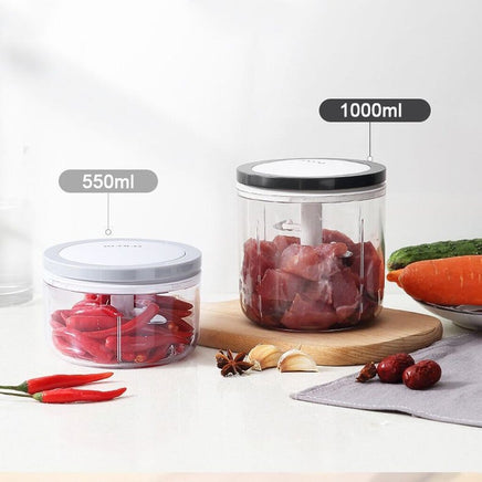 Ecoco 3 Sizes Cutter Set Easy Chopper Mincer Mixer Slicer Dicer Blender Shredder For Onion Garlic Grey Home & Garden Kings Warehouse 