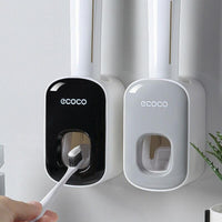 Ecoco Wall mount auto ands Free Toothpaste Dispenser Automatic Toothpaste Squeezer Bathroom Toothpaste Holder Grey Home & Garden Kings Warehouse 