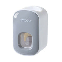 Ecoco Wall mount auto ands Free Toothpaste Dispenser Automatic Toothpaste Squeezer Bathroom Toothpaste Holder Grey Home & Garden Kings Warehouse 