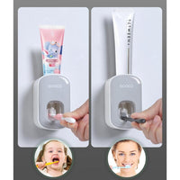 Ecoco Wall mount auto ands Free Toothpaste Dispenser Automatic Toothpaste Squeezer Bathroom Toothpaste Holder Grey Home & Garden Kings Warehouse 