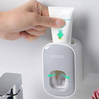 Ecoco Wall mount auto ands Free Toothpaste Dispenser Automatic Toothpaste Squeezer Bathroom Toothpaste Holder Grey Home & Garden Kings Warehouse 