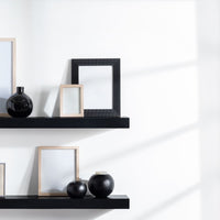 Ekkio Floating Shelf Set of 3 Black Home & Garden Kings Warehouse 