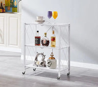 EKKIO Foldable Storage Shelf 3 Tier (White) Kings Warehouse 