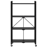 EKKIO Foldable Storage Shelf 4 Tier (Black) Kings Warehouse 