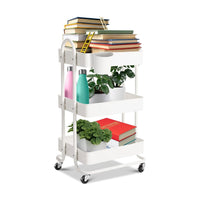 EKKIO Kitchen Trolley Cart 3 Tier (White) Home & Garden Kings Warehouse 