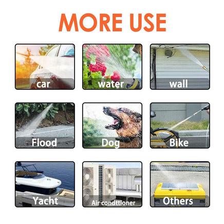 Electric Car Pressure Washer Cordless Spray Gun W/ 2 Battery Water Cleaner Tool Auto Accessories Kings Warehouse 