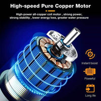Electric Car Pressure Washer Cordless Spray Gun W/ 2 Battery Water Cleaner Tool Auto Accessories Kings Warehouse 