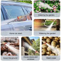 Electric Car Pressure Washer Cordless Spray Gun W/ 2 Battery Water Cleaner Tool Auto Accessories Kings Warehouse 