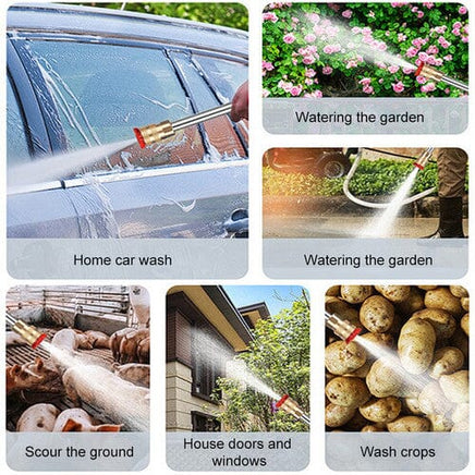 Electric Car Pressure Washer Cordless Spray Gun W/ 2 Battery Water Cleaner Tool Tools Kings Warehouse 