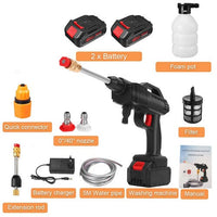 Electric Car Pressure Washer Cordless Spray Gun W/ 2 Battery Water Cleaner Tool Tools Kings Warehouse 