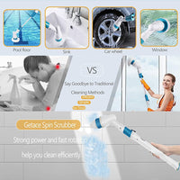 Electric Cordless Spin Scrubber Super Power Scrubber Turbo Scrub Clean Brush Kings Warehouse 