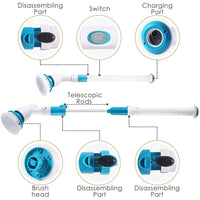 Electric Cordless Spin Scrubber Super Power Scrubber Turbo Scrub Clean Brush Kings Warehouse 