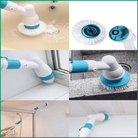 Electric Cordless Spin Scrubber Super Power Scrubber Turbo Scrub Clean Brush Kings Warehouse 