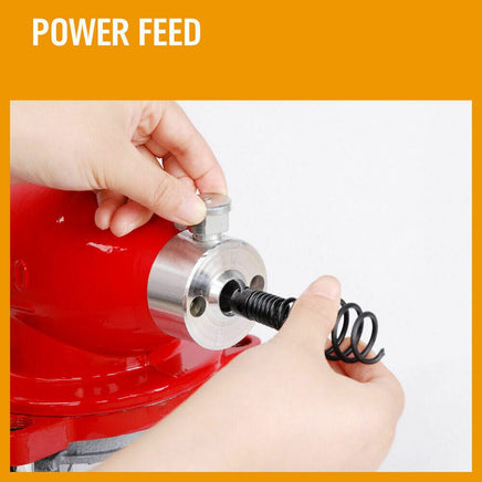 Electric Drain Cleaner Sewage Machine 400RPM Sewer Plumbing Snake Pipe 10M Colis Tools Kings Warehouse 