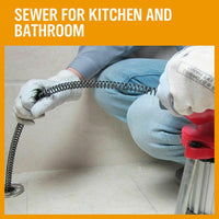 Electric Drain Cleaner Sewage Machine 400RPM Sewer Plumbing Snake Pipe 10M Colis Tools Kings Warehouse 