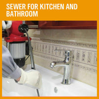 Electric Drain Cleaner Sewage Machine 400RPM Sewer Plumbing Snake Pipe 10M Colis Tools Kings Warehouse 