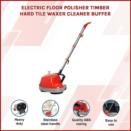 Electric Floor Polisher Timber Hard Tile Waxer Buffer Health & Beauty Kings Warehouse 