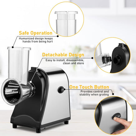 Electric Grater Vegetable Food Rotary Drum Grater Chopper Slicer Furniture Kings Warehouse 