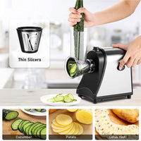 Electric Grater Vegetable Food Rotary Drum Grater Chopper Slicer Kings Warehouse 